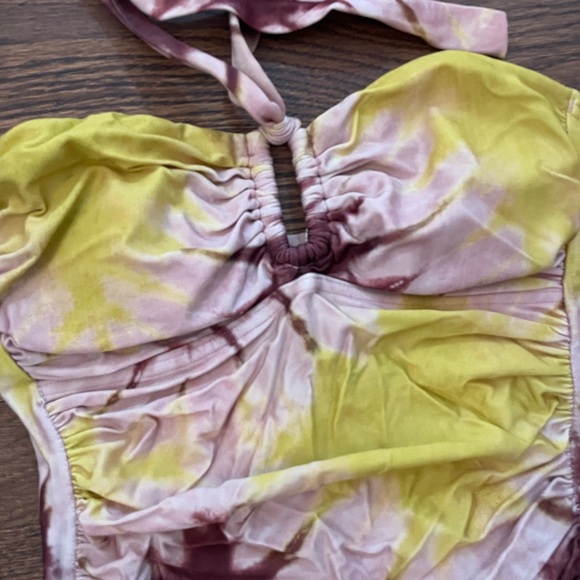Zimmermann Shelly Yellow Tie-Dye One Piece Swimsuit size 0 - Picture 8 of 8